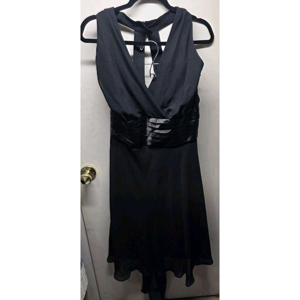 Scarlett Cocktail Party Prom Dress Sleeveless Shear Black Women's Plus 22W